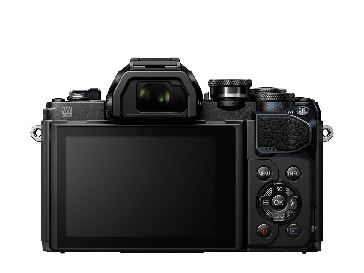 Olympus OM-D E-M10 Mark III Kit, Cámara de Sistema Micro 4/3 (16 MP, Estabilizador de Imagen de 5 Ejes, Visor Electrónico) + Objetivo M.Zuiko 14-42mm EZ Zoom + M.Zuiko 40-150mm Telezoom, negro
