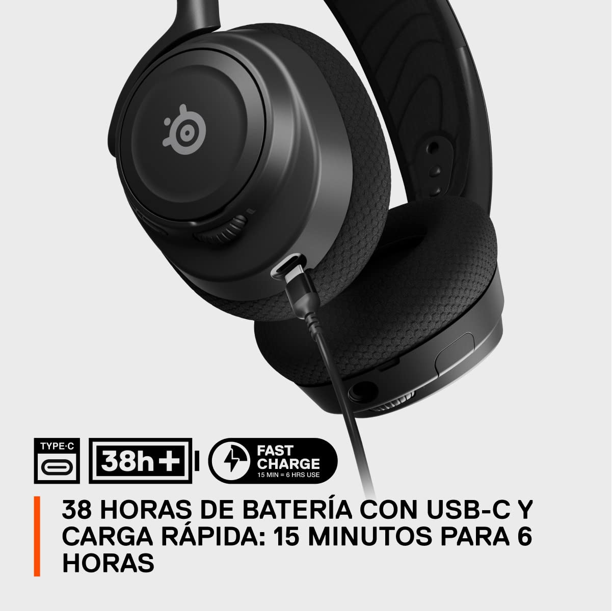 SteelSeries Arctis Nova 7 Wireless - Cascos Gaming Inalámbricos Multisistema - Controladores magnéticos de neodimio - 2,4GHz + Bluetooth - 38h de batería - Micro ClearCast Gen2 IA - PC,PS5,VR
