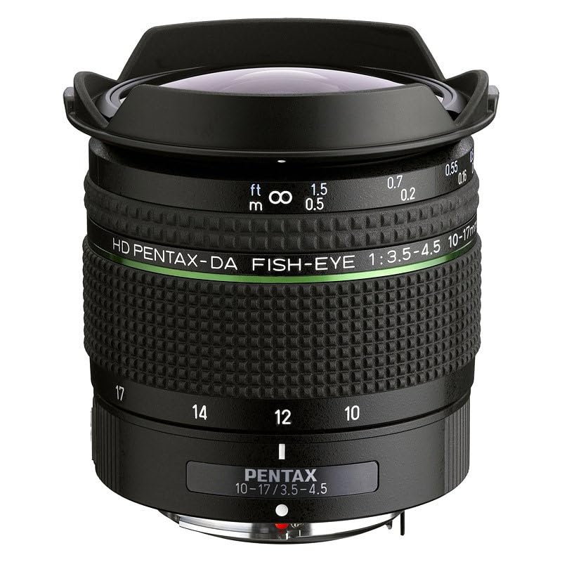 HD PENTAX-DA Fish-Eye 10-17mm F3.5-4.5 ED Lente de Zoom Ultra Gran Angular compacta y Ligera Lente de Ojo de pez Diagonal para cámaras réflex Digitales K-1 II K-70 KP