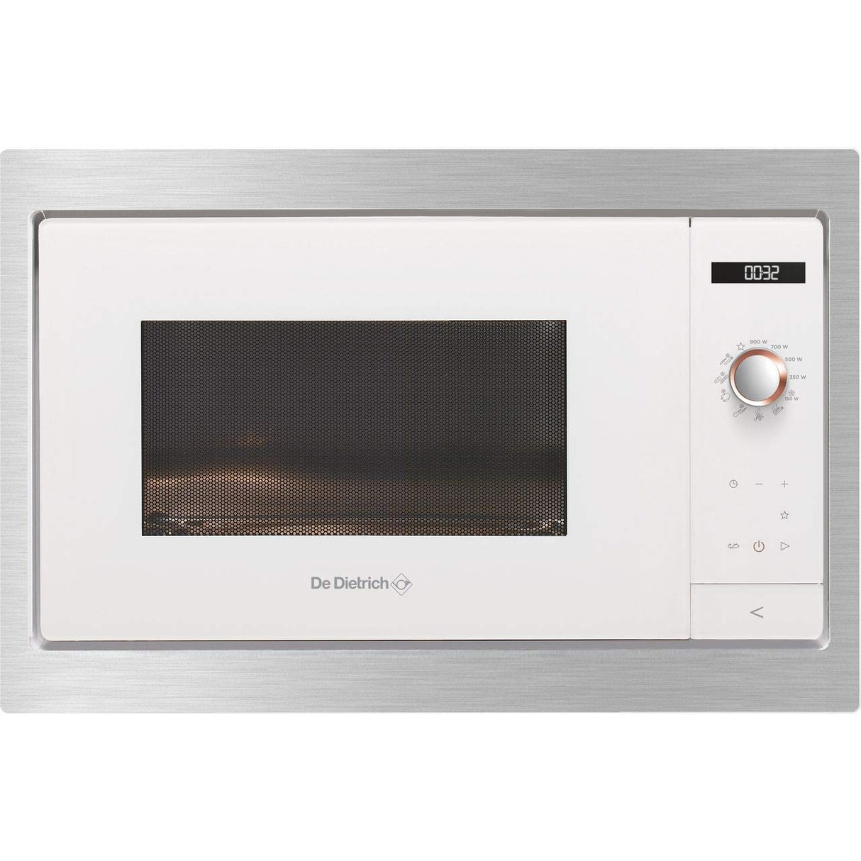 De Dietrich DME7121W - Microondas (Integrado, Solo microondas, 26 L, Botones, Giratorio, Blanco, Botón)
