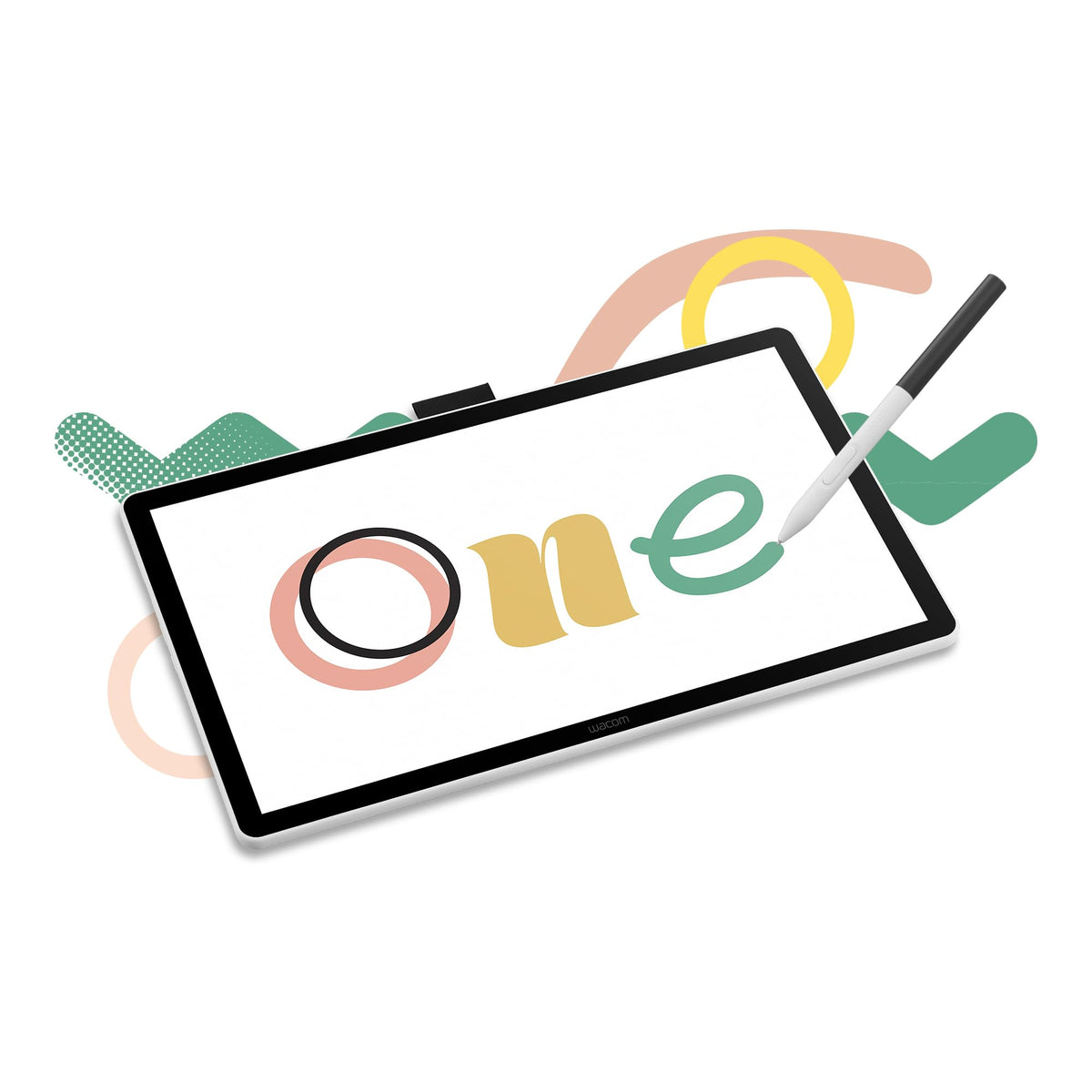 Wacom One 14 Tableta gráfica con Pantalla – 14″ Full HD con lápiz sin batería, Pantalla antirreflejo & Software Incluido – Compatible con Windows, macOS & ChromeOS