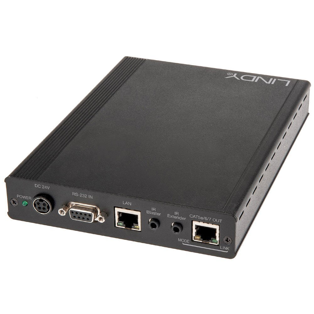 LINDY 38215 Extensor Audio/Video - Extensor de A/V (145 x 202 x 30 mm, Corriente alterna, IR, RS-232)