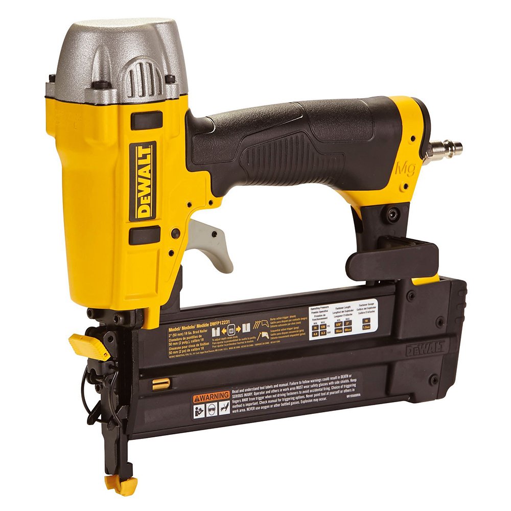 Dewalt Clavadora de aire comprimido DPN1850-XJ DPN1850, exenta de aceite, sin mantenimiento, 18 G, 15-55 mm, con funda, amarilla, m