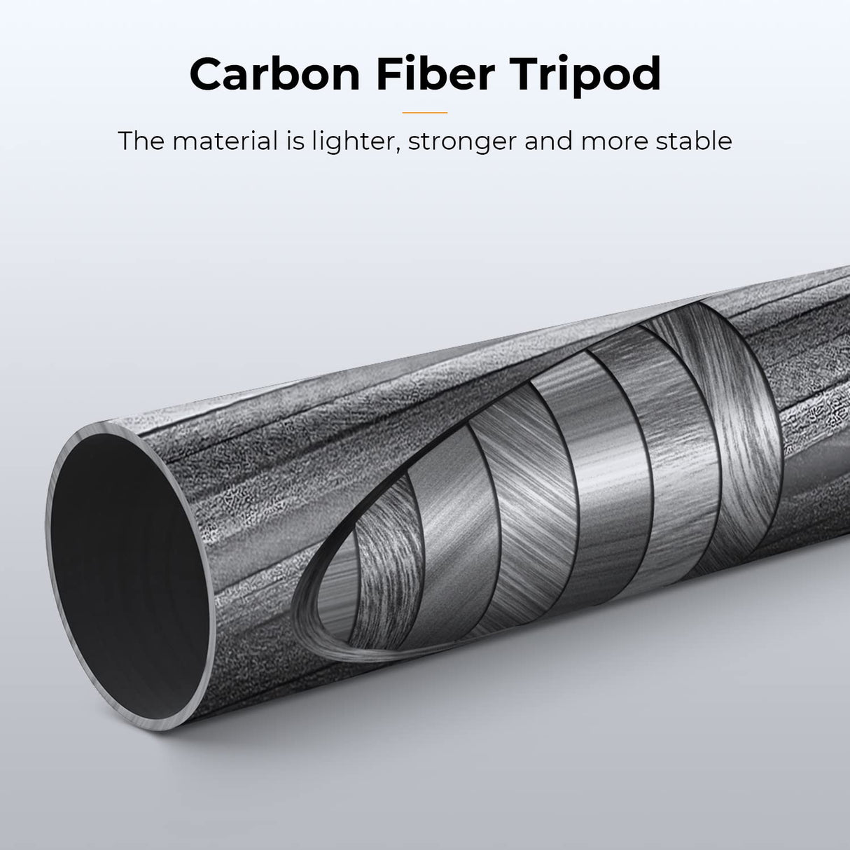 K&F CONCEPT Trípode Cámara,173cm Trípode de Carbono Fotografía Compacto y Professional con 360° Rótula de Bola y Placa de Liberación para Cámara DSLR Carga 16kg