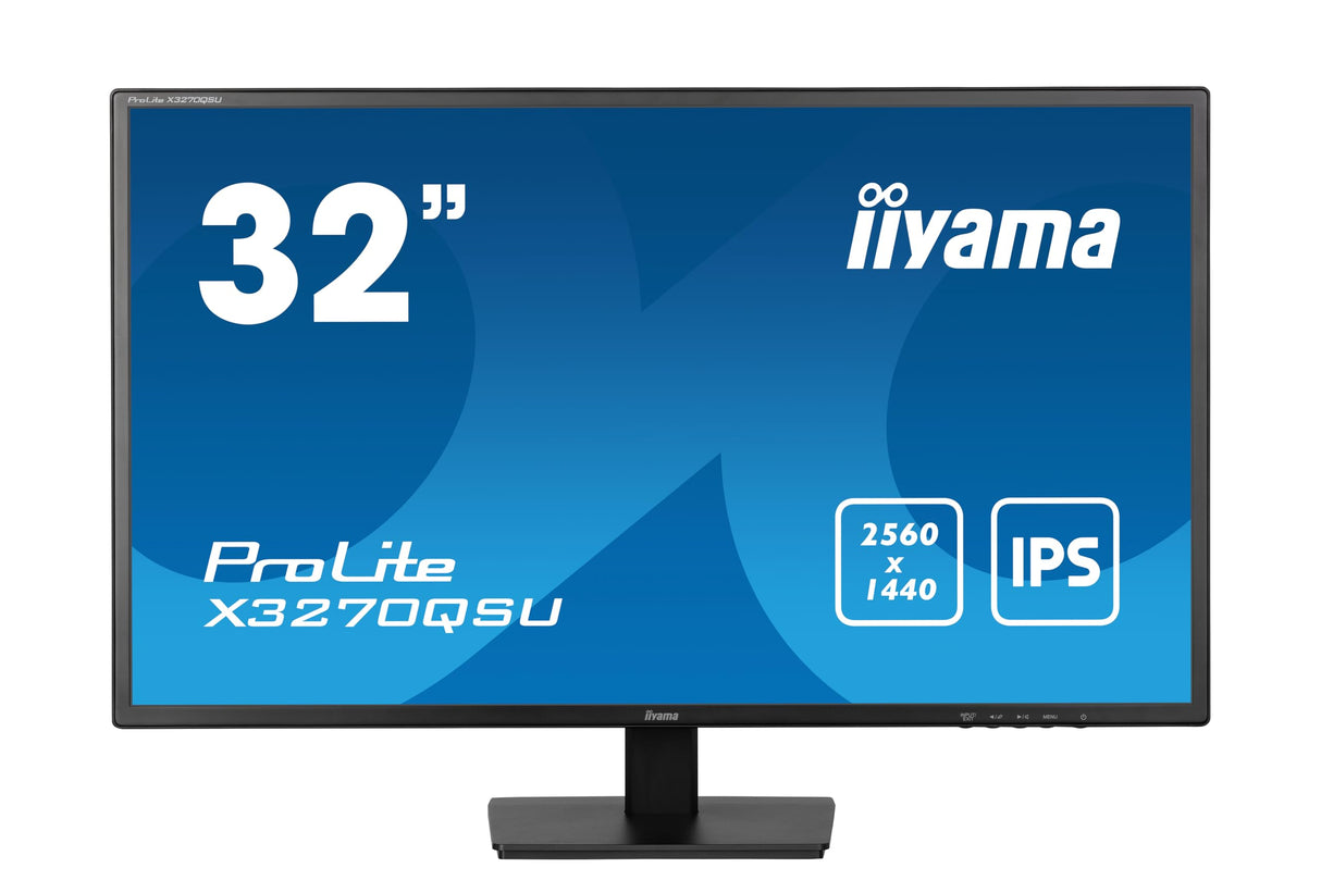 iiyama X3270QSU-B1 32" Panel IPS, 2560x1440, 250cd/m², 3ms, Altavoces, DisplayPort, 2xHDMI, USB 3X 3.2