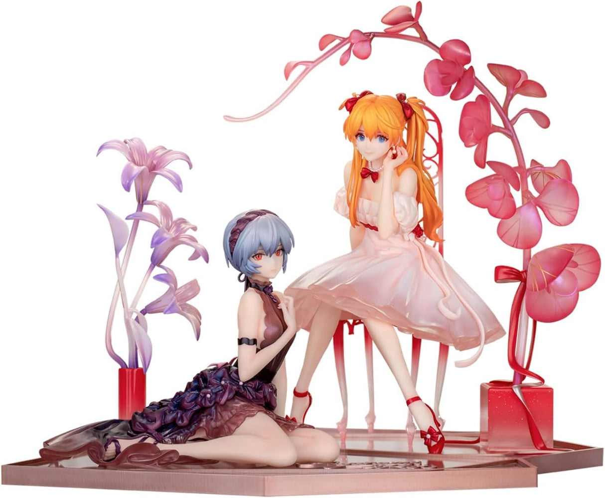 Myethos Evangelion - Estatua de PVC 1/7 Rei Ayanami y Asuka Shikinami Langley: Whisper of Flower Ver. Set