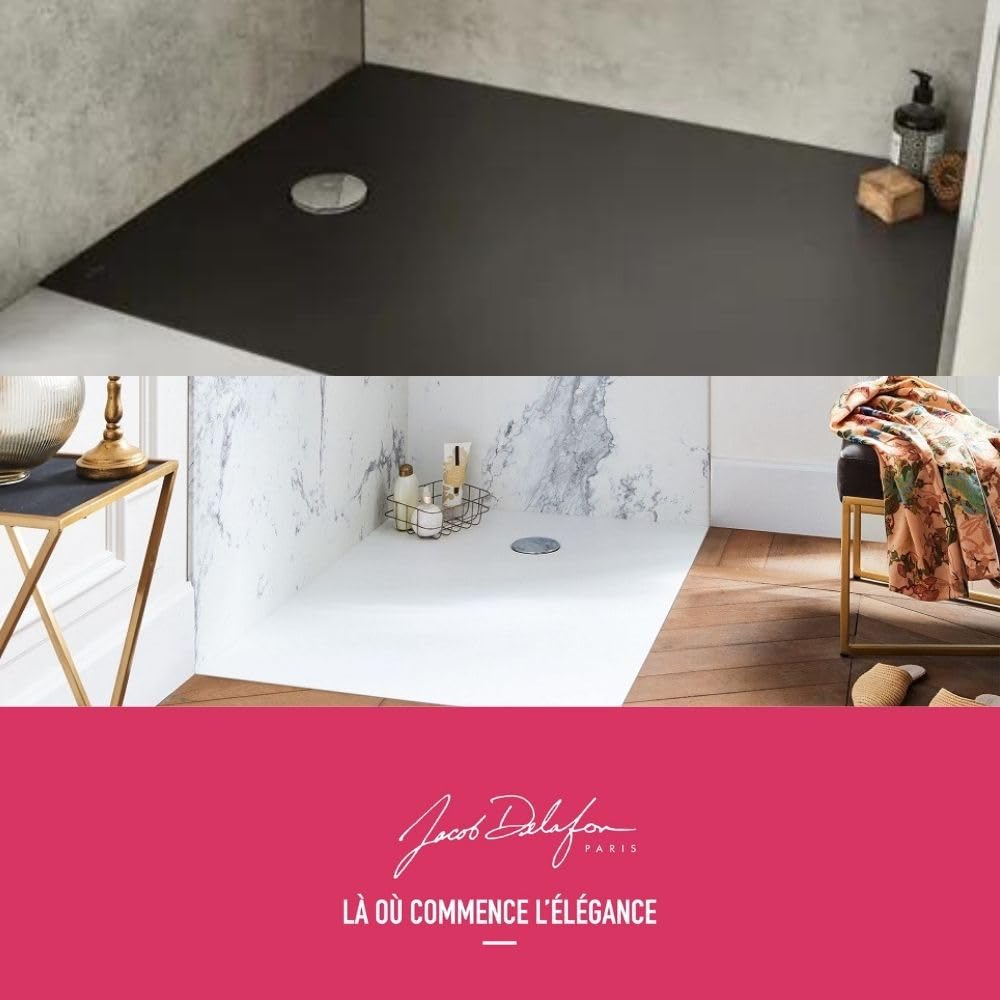 Plato de ducha 160 x 80 JACOB DELAFON Ipso rectangular gris antracita