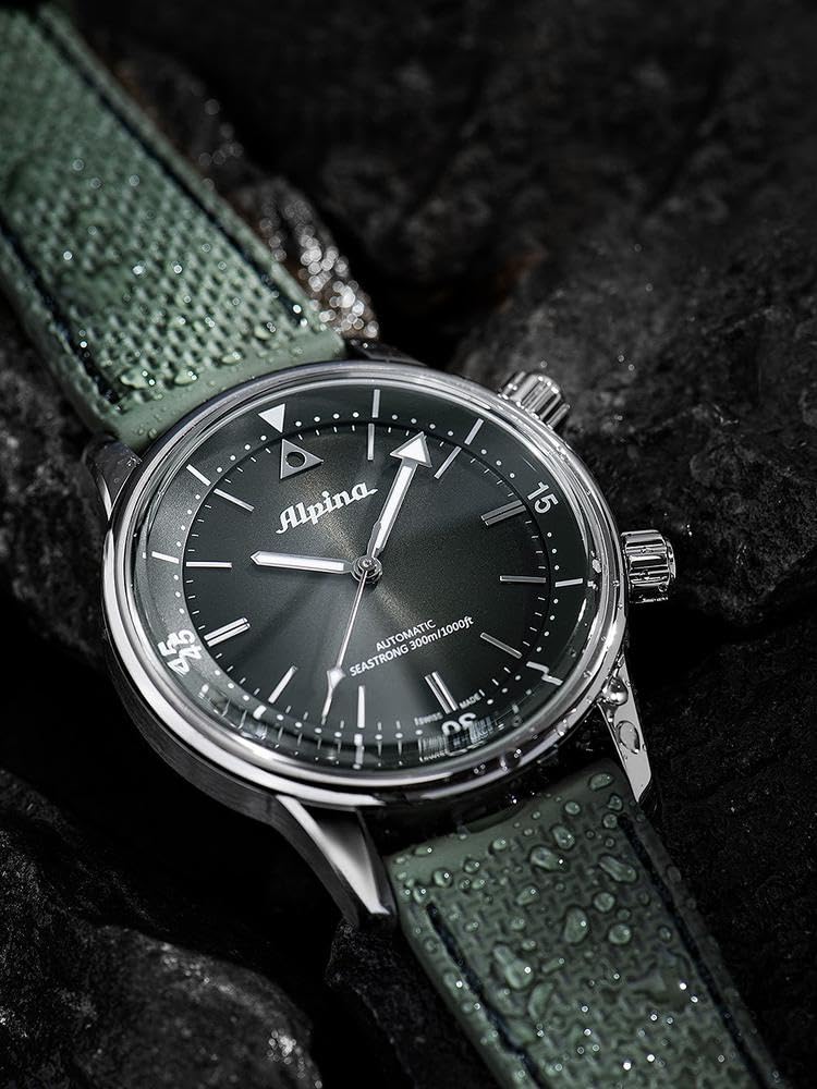 Alpina Reloj Analógico para Hombre de Cuarzo con Correa en Acero Inoxidable mid-39681
