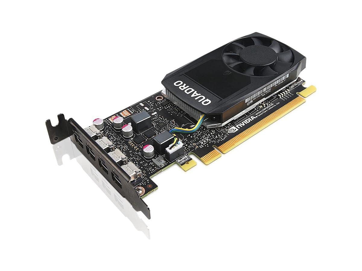 Lenovo ThinkStation NVIDIA Quadro P1000 4 GB GDDR5 Mini DPX4 Graphics Card with LP Bracket