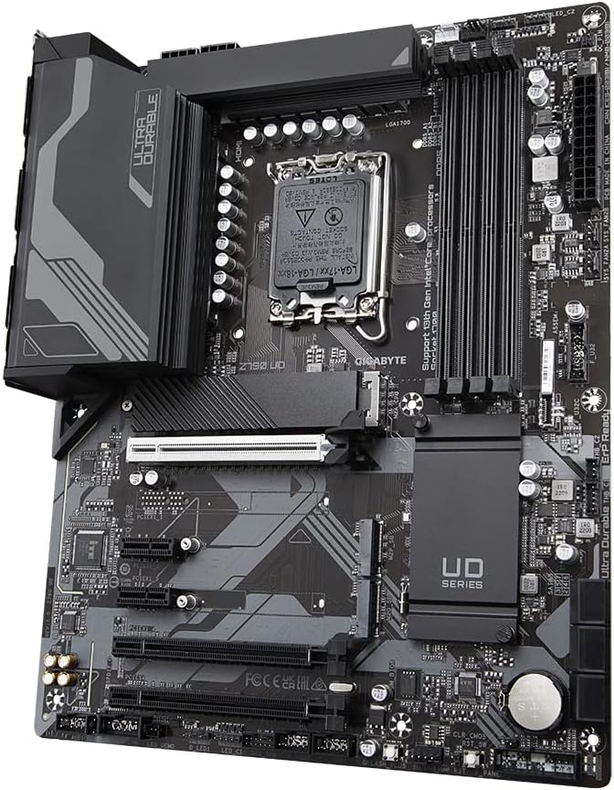 GIGABYTE Z790 UD Motherboard - Compatible with Intel Core 14th CPUs, 16+1+1 Phases Digital VRM, up to 7600MHz DDR5 (OC), 3xPCIe 4.0 M.2, 2.5GbE LAN, USB 3.2 Gen 2x2