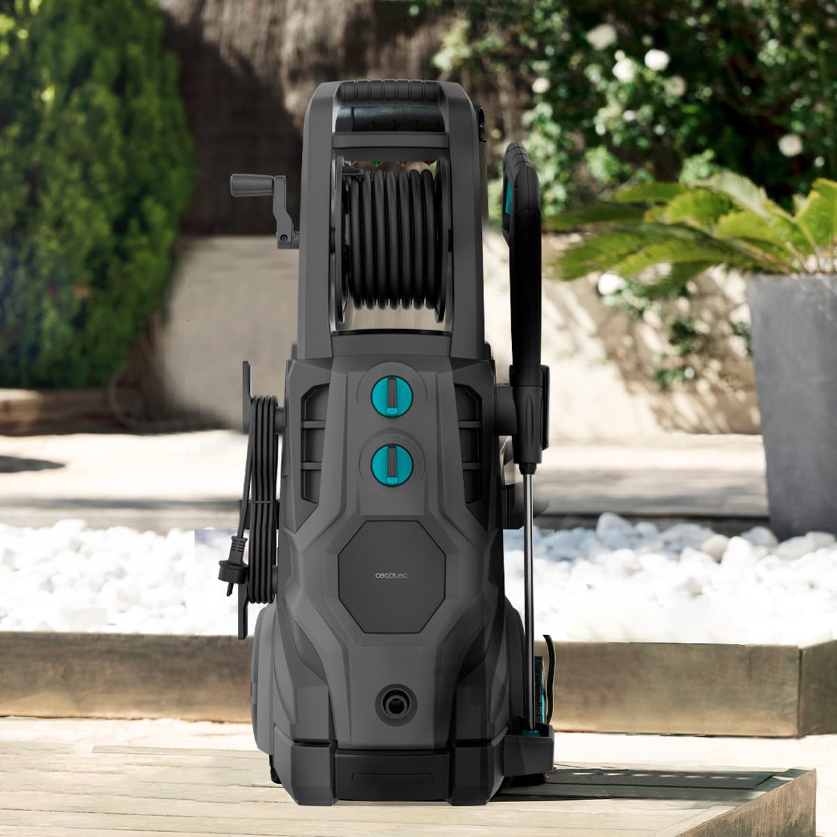 Cecotec Hidrolimpiadora de Alta Presión HydroBoost 3200 TotalClean, 3200 W, Motor Brushless, Hogar, Jardín o Coche, Caudal 540 l/h, Presión 225 bares, Bomba de aluminio, Radio de acción 14 m