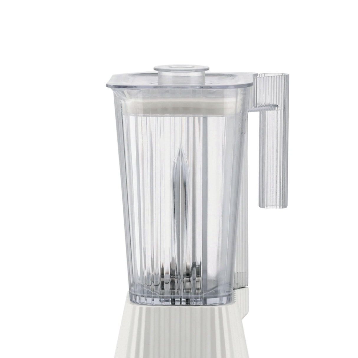 Alessi Plissé MDL09 W, Batidora de Diseño con Jarra Graduada, en Resina Termoplástica, Enchufe Europeo 700W, 1,5l, Blanco