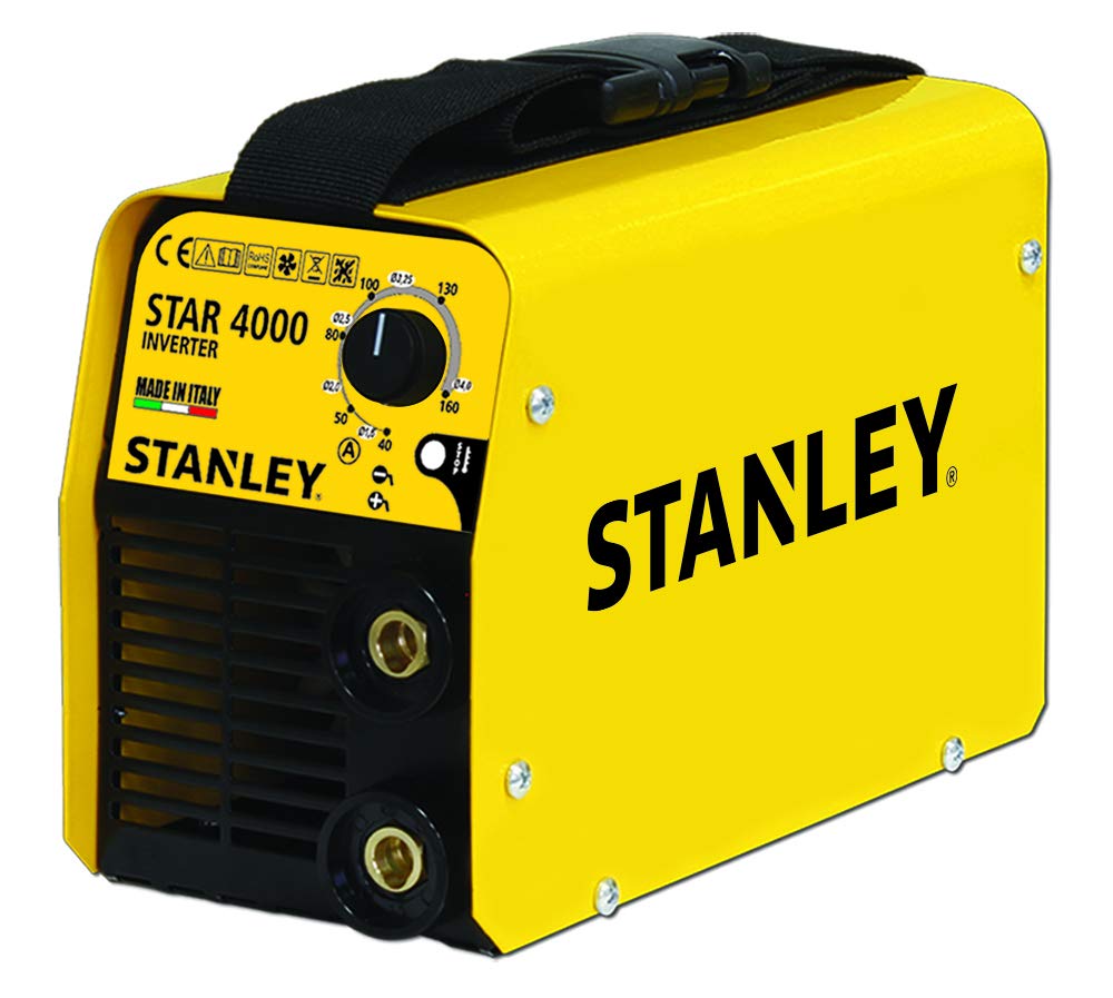 Stanley 460963 Star 4000 - Kit de estación de soldadura para inversor MMA electrodos 160A Max con capucha LCD