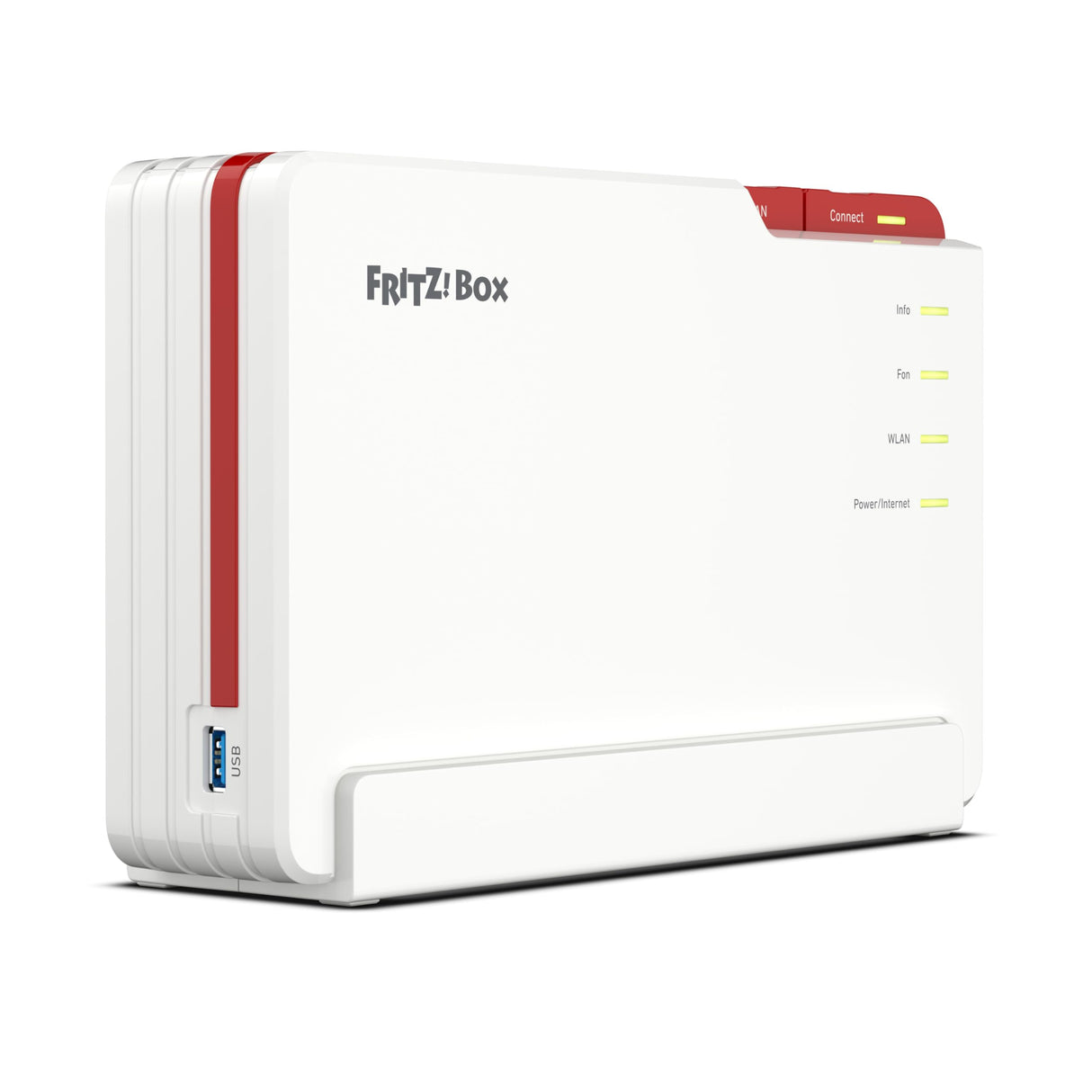 AVM FRITZ!Box 5690 Pro International - Router, WiFi 7, TriBanda con hasta 18,5 Gbps, Mesh, WAN 2,5Gb, 4 x LAN Gigabit, 1 x USB 3.1, Base DECT, Servidor Multimedia, Interfaz en Español