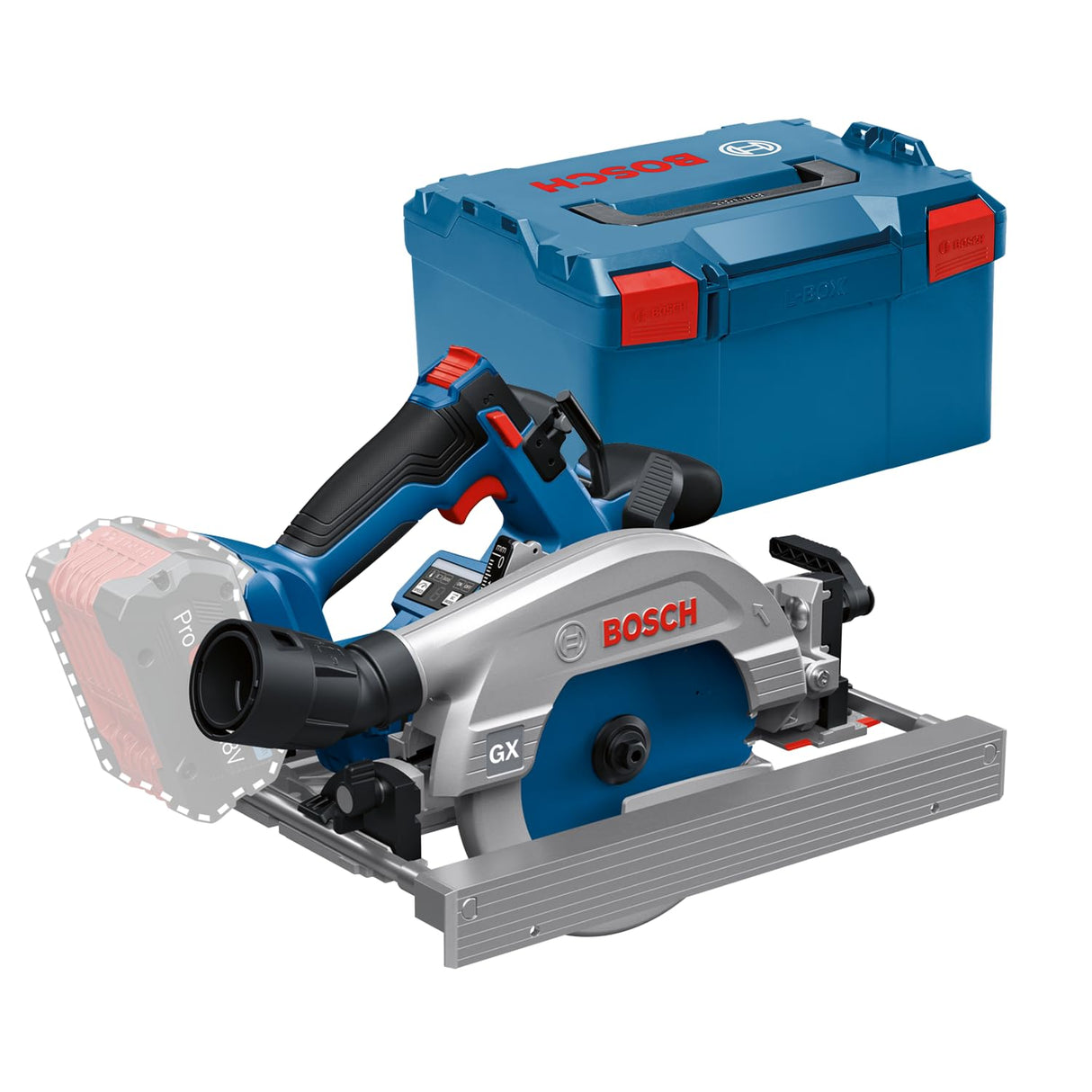 Bosch Professional 18V System sierra circular a batería GKS 18V-57-2 GX, incl L-BOXX, sin batería/cargador