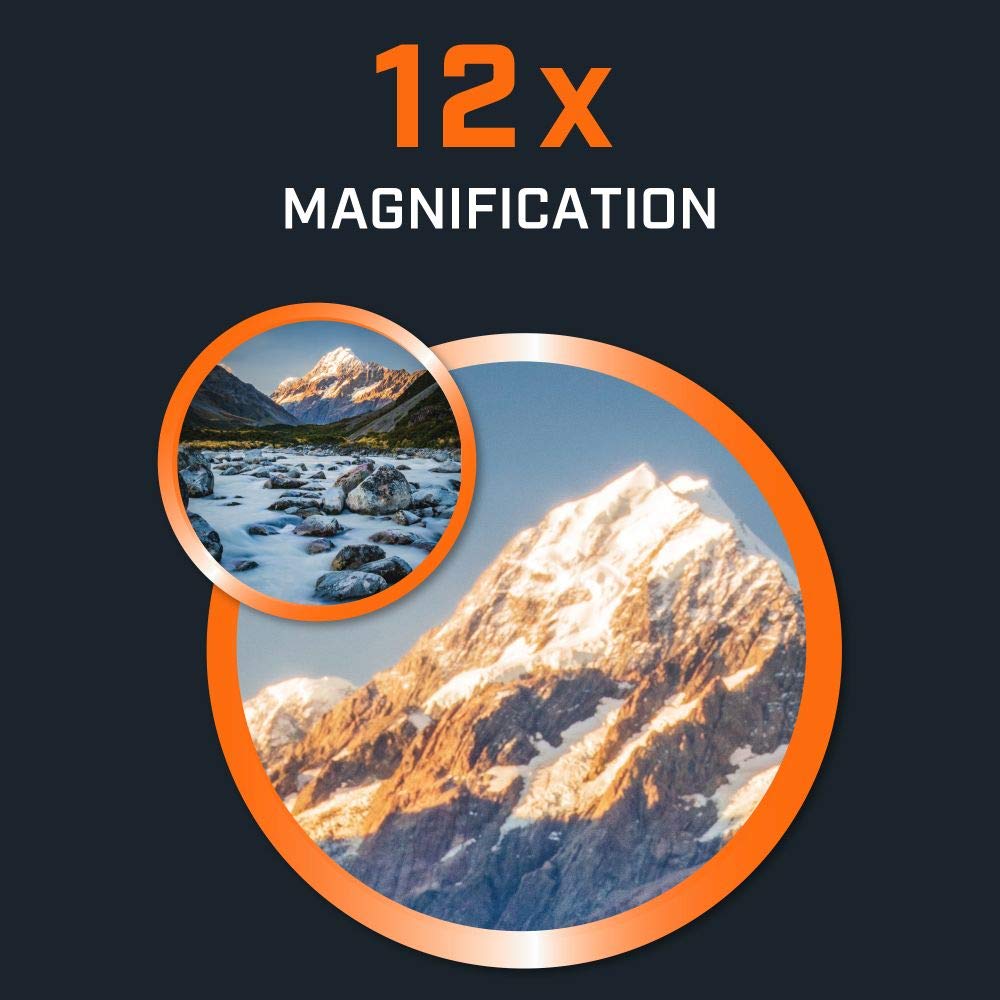 Bushnell - Powerview 2 - Prismáticos - 12x50 - Prisma Porro - Chasis metálico de Aluminio - Multicoated - Armadura de Goma - Observación de Aves - Viajar - Sports - En el Exterior - PWV1250