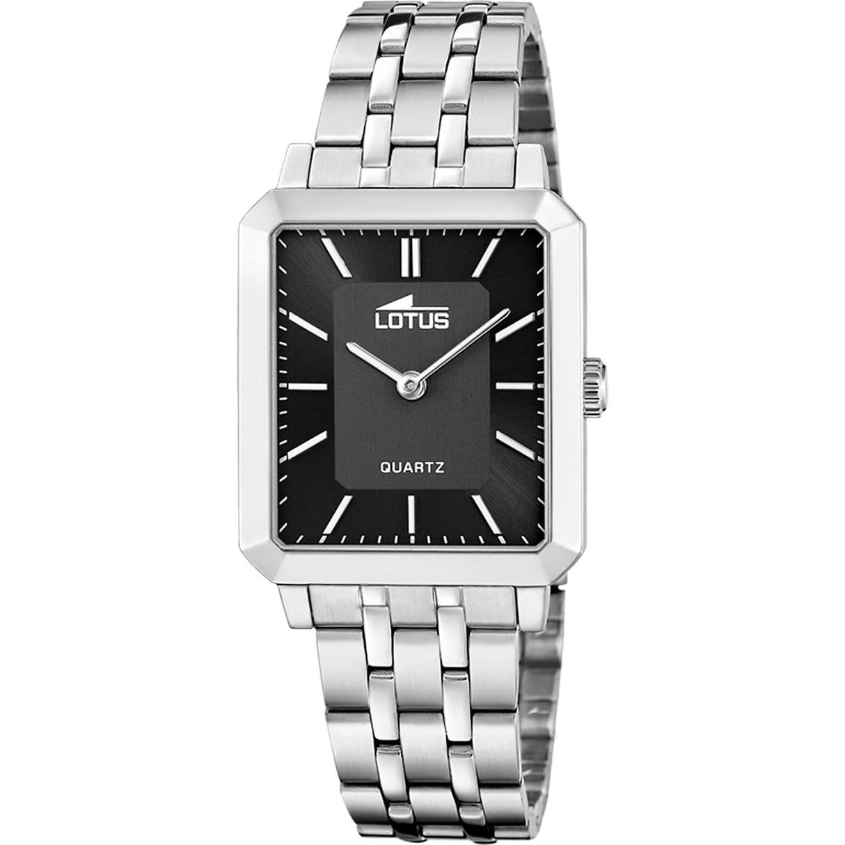 Lotus Reloj Mujer 18980/6 Square Series Caja de Acero Inoxidable 316l Plateado Correa de Acero Inoxidable 316l Plateado