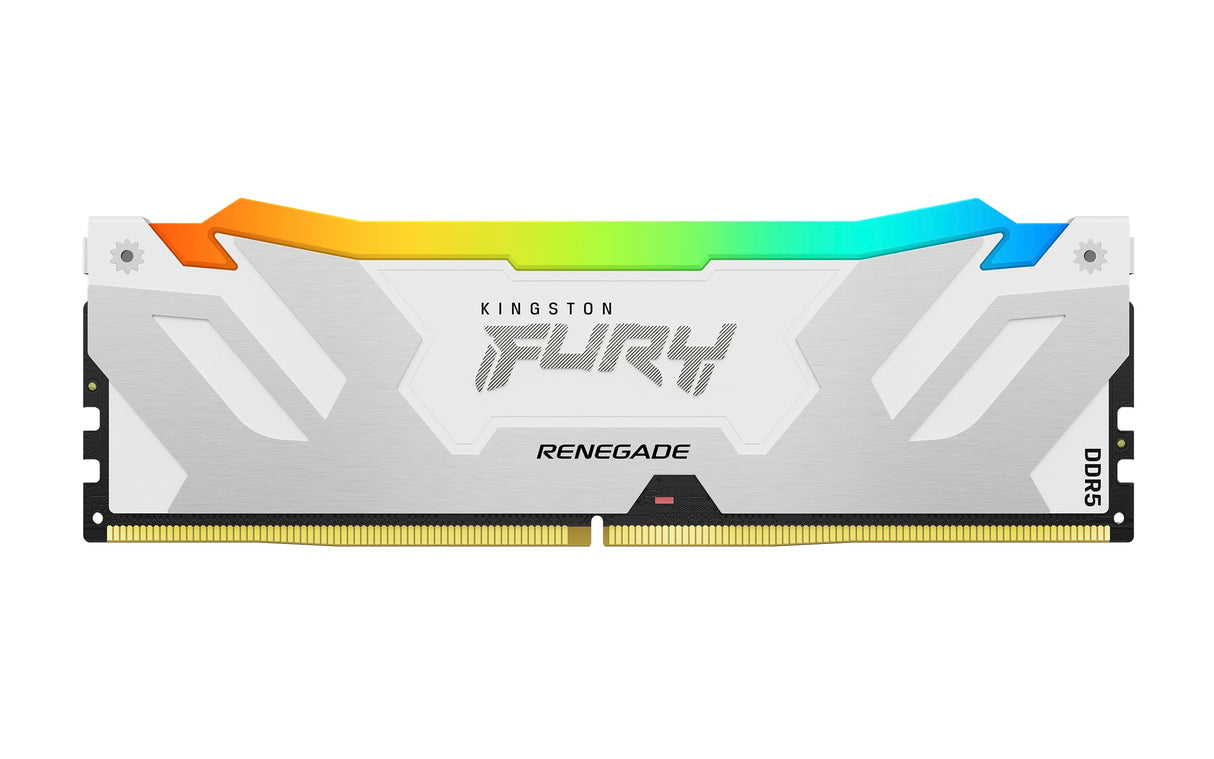 Kingston Fury Renegade DDR5 RGB Plata - Blanco XMP 48GB (2x24GB) 8800MT/s CL42 CUDIMM Memoria Gamer para Ordenadores de sobremesa Kit de 2 - KF588CU42RWAK2-48