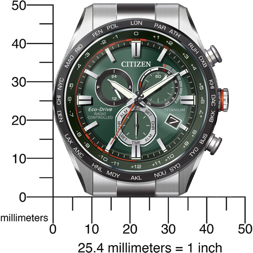 Citizen Reloj Cronógrafo para Hombres de Cuarzo japonés con Correa en Titanio CB5946-82X