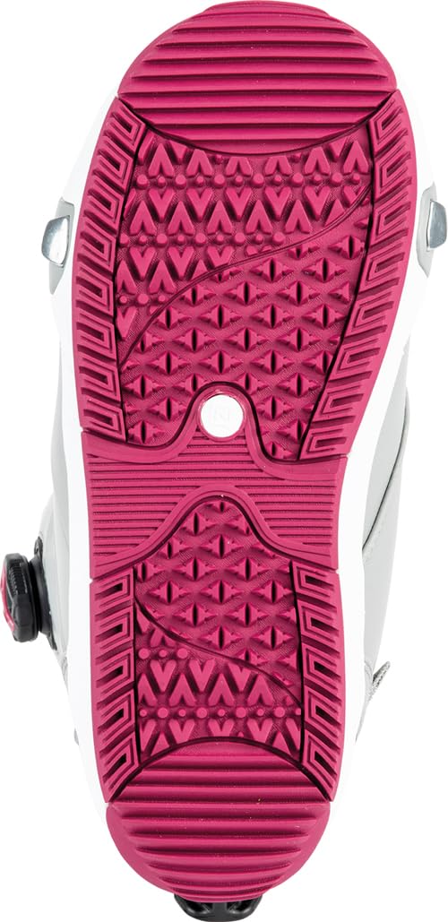 Nitro Dynasty Boa 24 All Mountain Freeride Premium Sistema de Cordones Rápidos Step On Boot Snowboot Barco de Snowboard, Mujer, Vino Iron, 26
