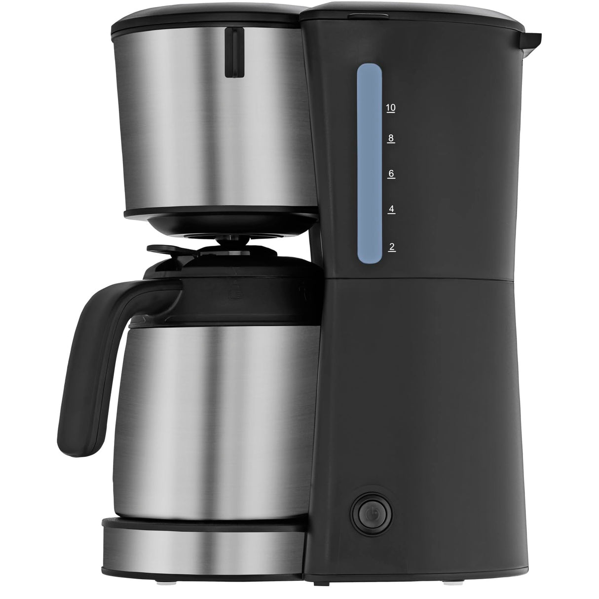 WMF Bueno Pro - Cafetera con termo, cafetera de filtro, 10 tazas, inicio/parada, botón antigoteo, filtro giratorio, apagado automático, 900 W