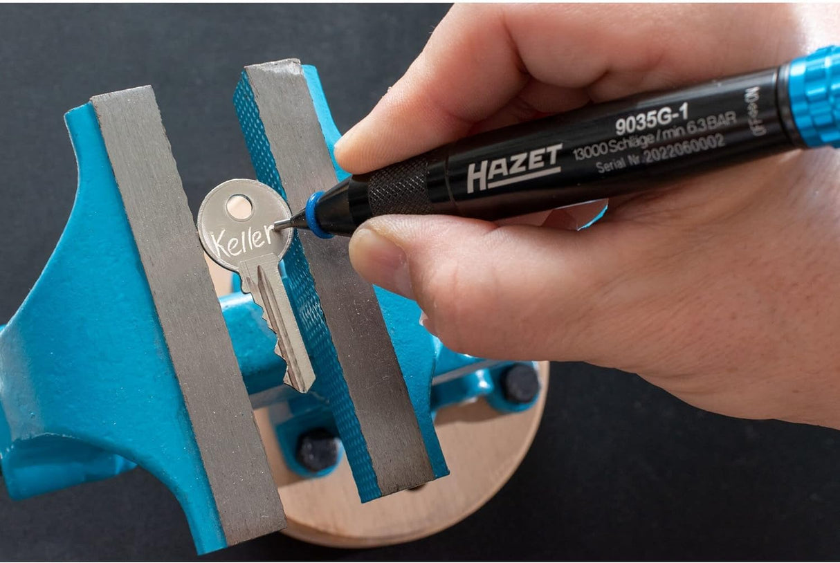 Rotulador HAZET 9035G-1 I marcado preciso y permanente de piezas de trabajo I para metal, piedra, cerámica, plásticos I diseño fino y tacto