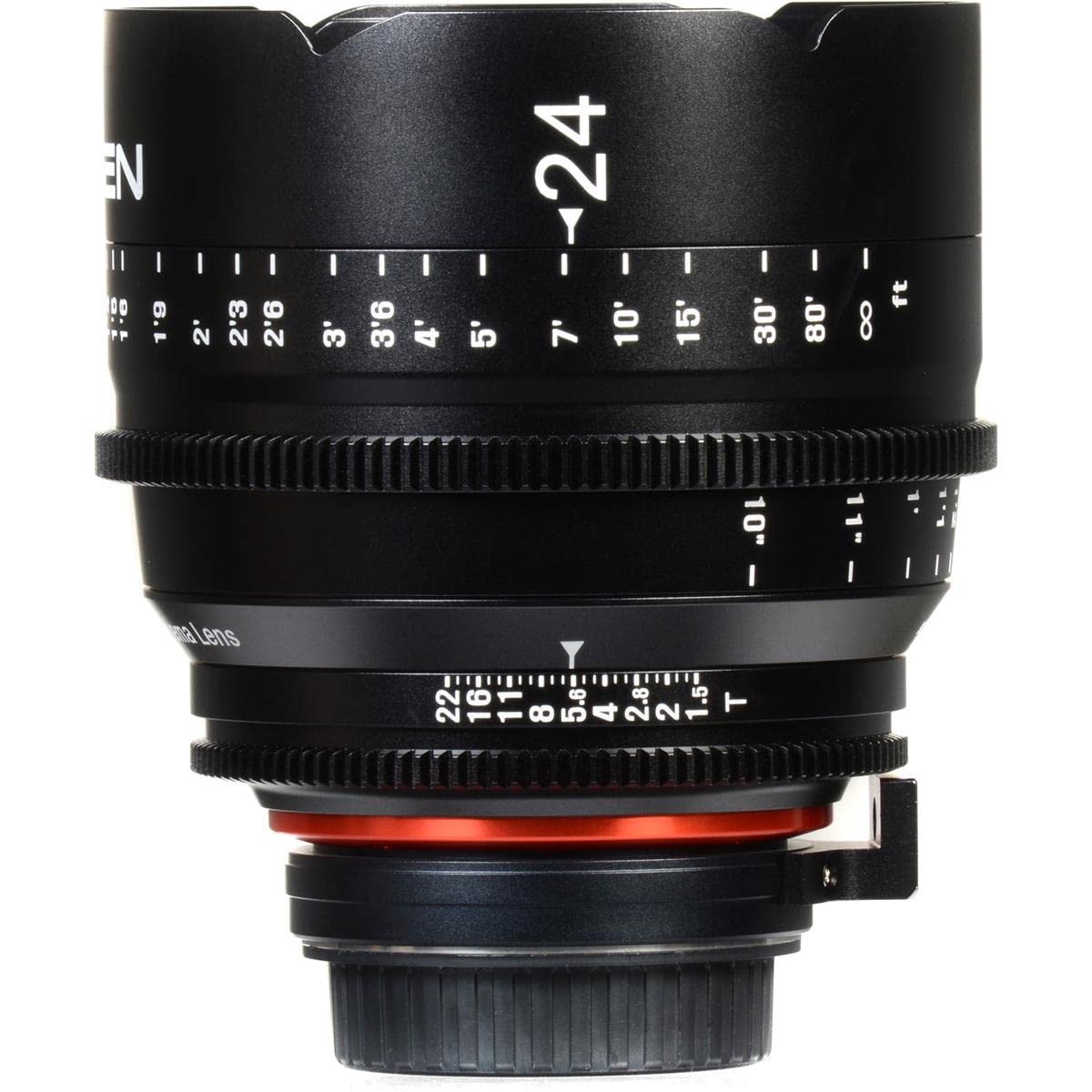 Rokinon Xeen XN24-C 24mm T1.5 Lente Profesional Cine para Canon EF, Negro