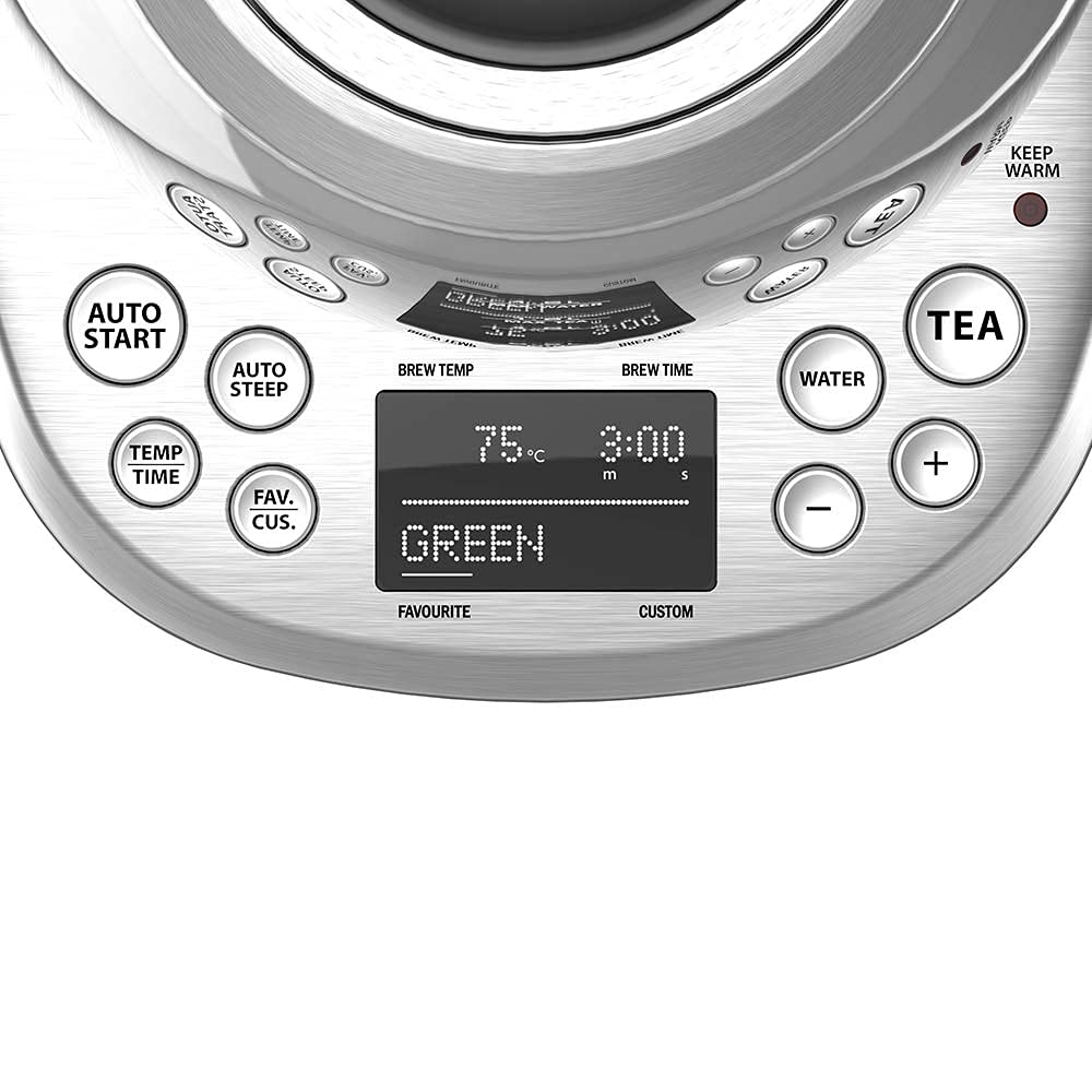 GASTROBACK 42440 Design Tee Automat Advanced Plus - Hervidor de agua y té automático (2 en 1), temporizador de 24 horas, filtro de té de acero inoxidable, recipiente de cristal de 1,5 litros, 2000 W