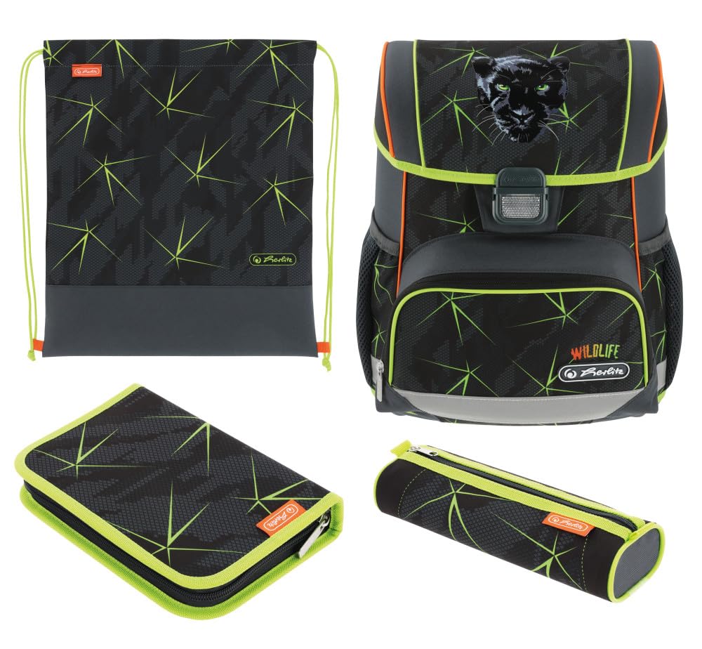 Herlitz Loop Plus Wild Life - Mochila (rellena, 1 unidad), Vida Salvaje, 37 x 31 x 22 cm, Casual