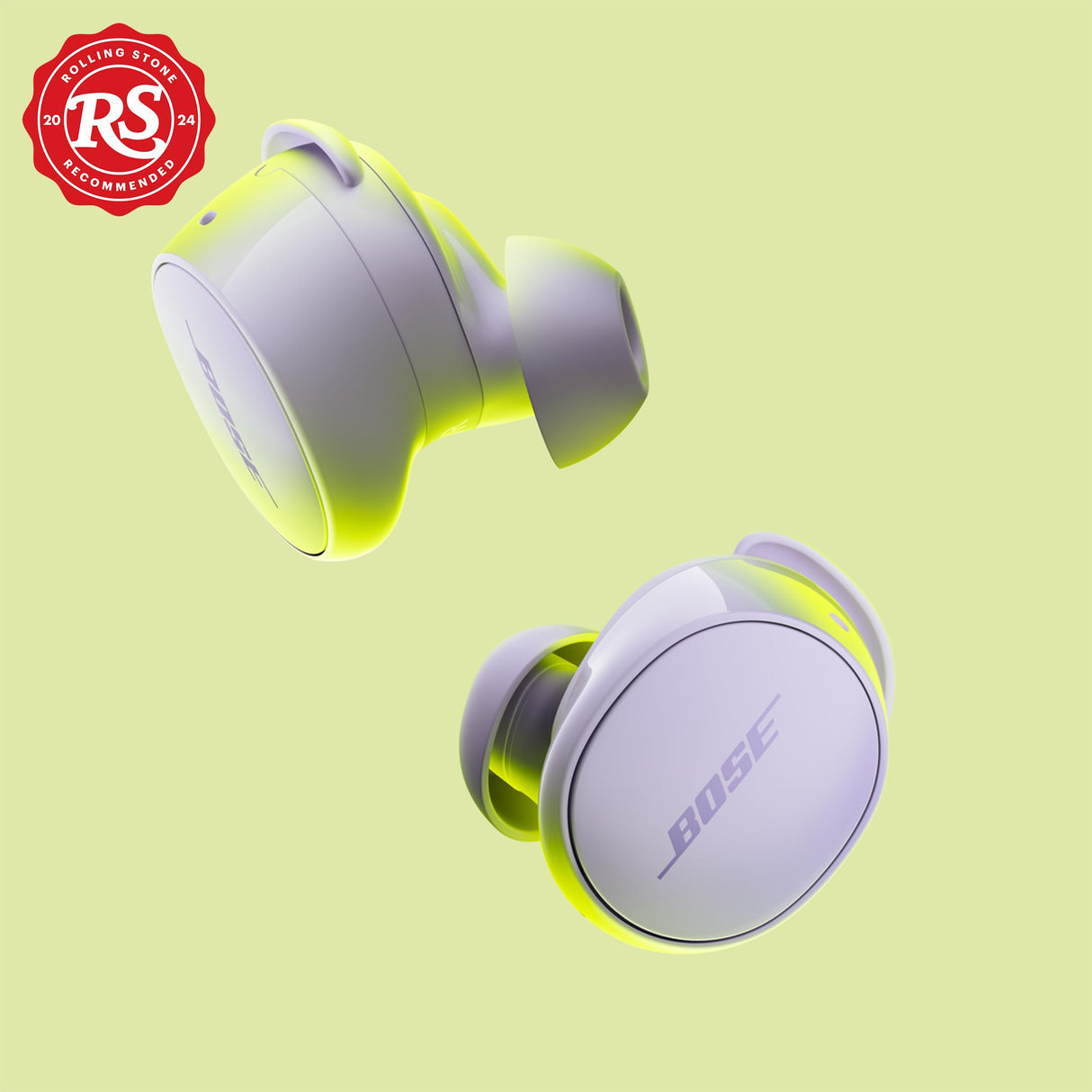 Bose QuietComfort Earbuds True Wireless, Auriculares con Bluetooth con cancelación de Ruido Activa y micrófono, Tecnología Deep Bass y clasificación IPX4, hasta 8,5 Horas de autonomía, Lila Claro