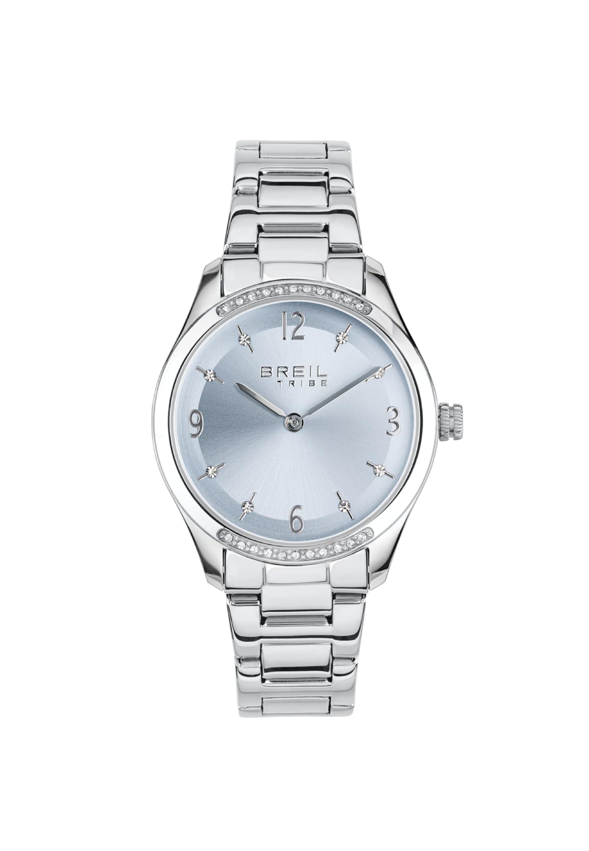 BREIL Reloj Mujer KYLA Monocolor Esfera Azul Movimiento Solo Tiempo - 2 MANECILLAS DE Cuarzo y Pulsera DE Acero Plata EW0702