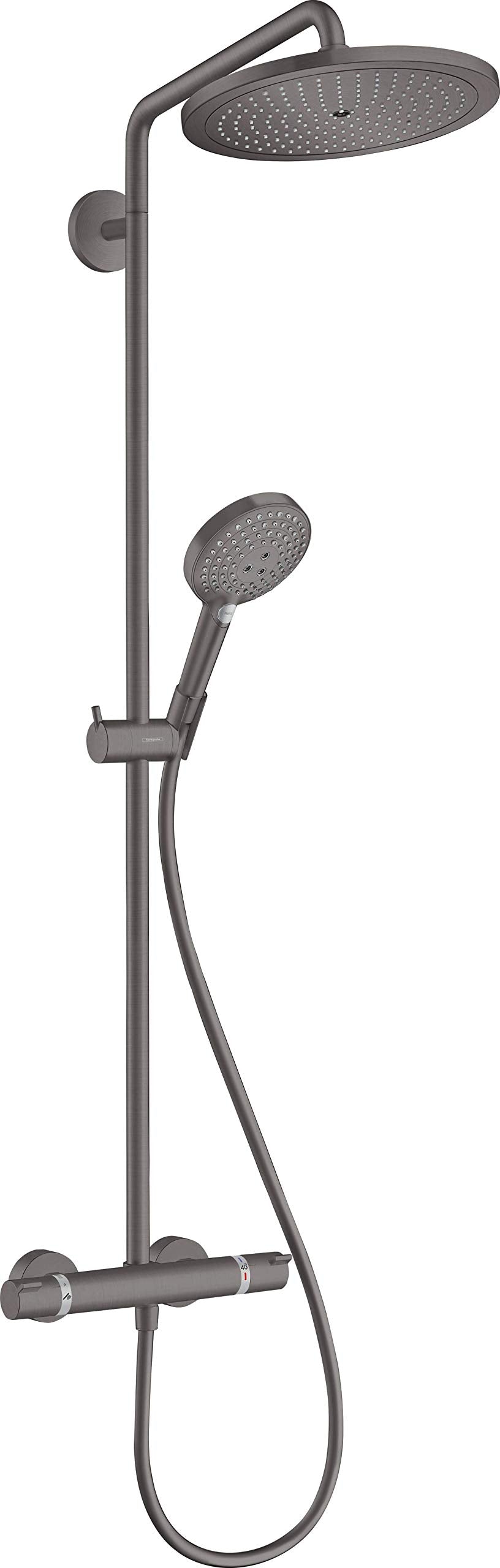 hansgrohe 26891340 Showerpipe, Cromo Negro Cepillado