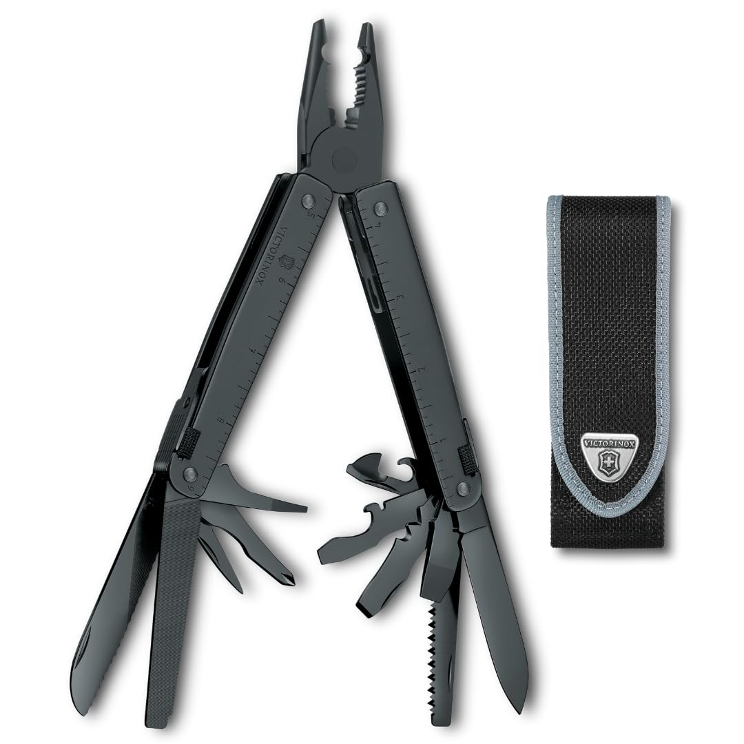 Victorinox Swiss Tool, Multiherramienta de Bolsillo Suiza, Multifunción, 27 Funciones, Hoja grande, Bloqueable