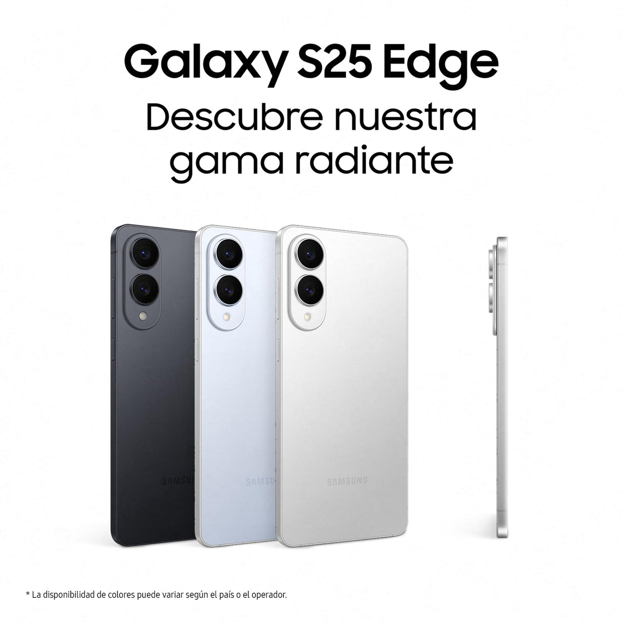 Samsung Galaxy S25 Edge 512GB Teléfono Móvil Fino con IA, Galaxy AI, 12GB RAM, Cámara 200MP, Batería Larga Duración, Garantía del Fabricante 3 Años + 1 Extra, Titanio Negro Intenso (Versión Española)
