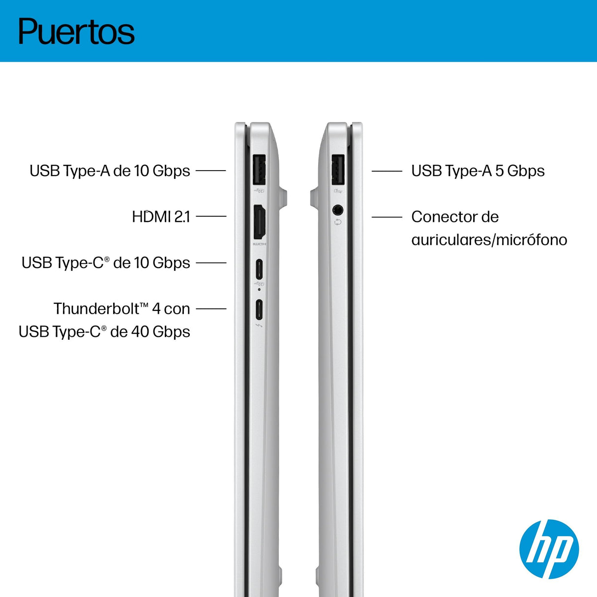 HP OmniBook 7 AI 14" OLED 2K, Ordenador Portátil Intel Core Ultra 7-255H, 32GB RAM, 1TB SSD, Gráficos Intel, Windows 11 Home, Wi-Fi 7, Gris - Teclado QWERTY Español