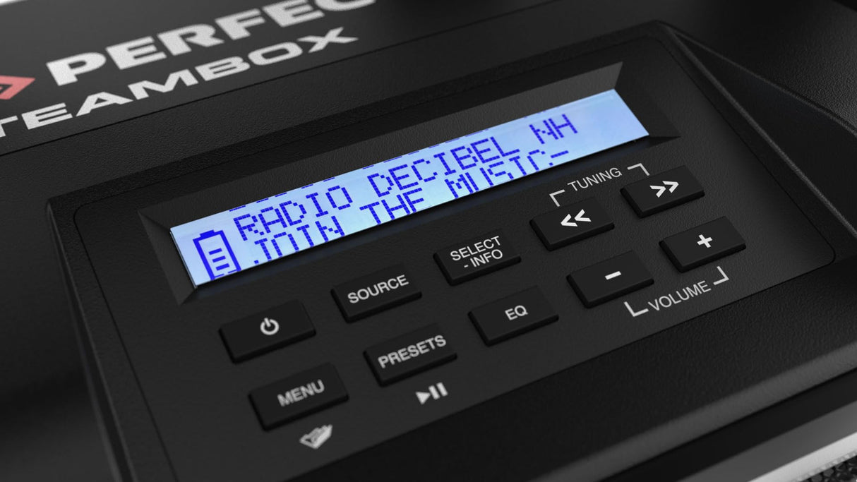 PerfectPro - Radio para Obras NETBOX, Radio Internet WiFi, Dab+ y FM, Bluetooth, Entrada AUX y USB, Cargador Incluido, IP64, NBX2