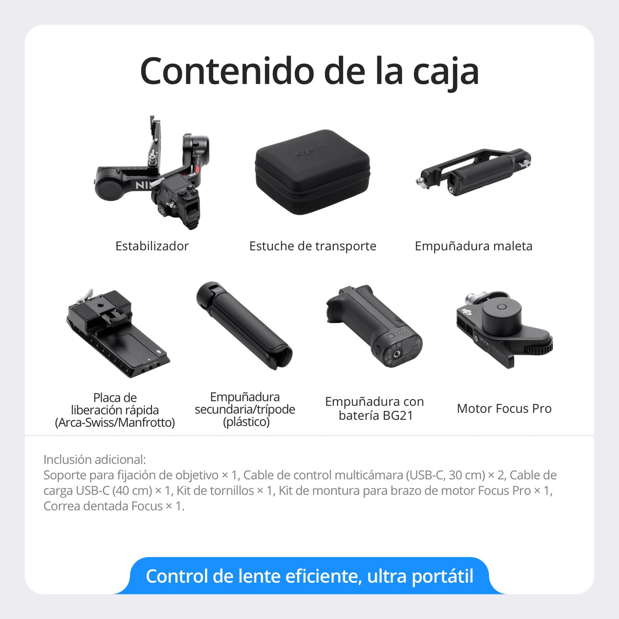 DJI Pack RS 4, estabilizador en 3 Ejes para cámaras DSLR y sin Espejo Canon/Sony/Panasonic/Nikon/Fujifilm, con grabación Vertical nativa, Joystick de Cambio de 2 Modos, Motor Focus Pro