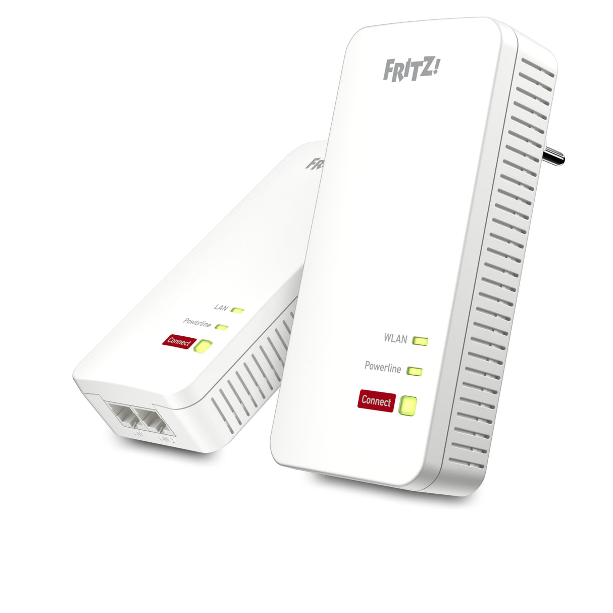 Fritz!Powerline 1240 AX WLAN Set International - Adaptador PLC Gigabit con Wi-Fi 6, Mesh, 2 Puertos Gigabit, Ideal para Streaming, vídeos HD, Internet TV, 1200 Mbps, Interfaz en Español