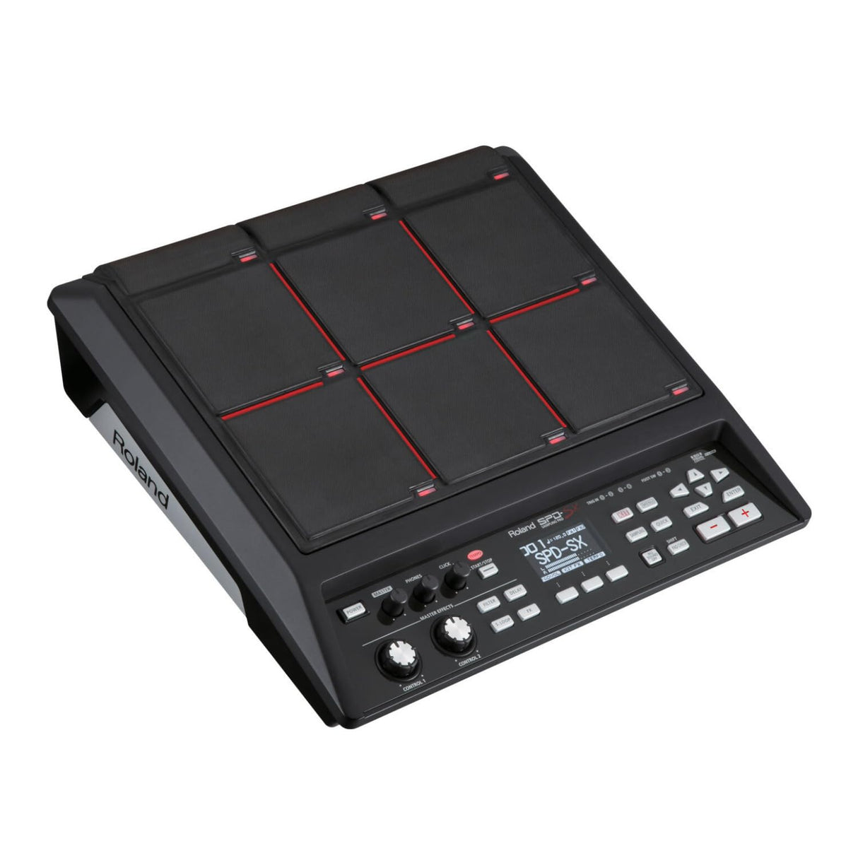 Pad de sampleo de percusión Roland SPD-SX — Exclusivo concepto de pad de sampleo, 4 GB de memoria interna, negro