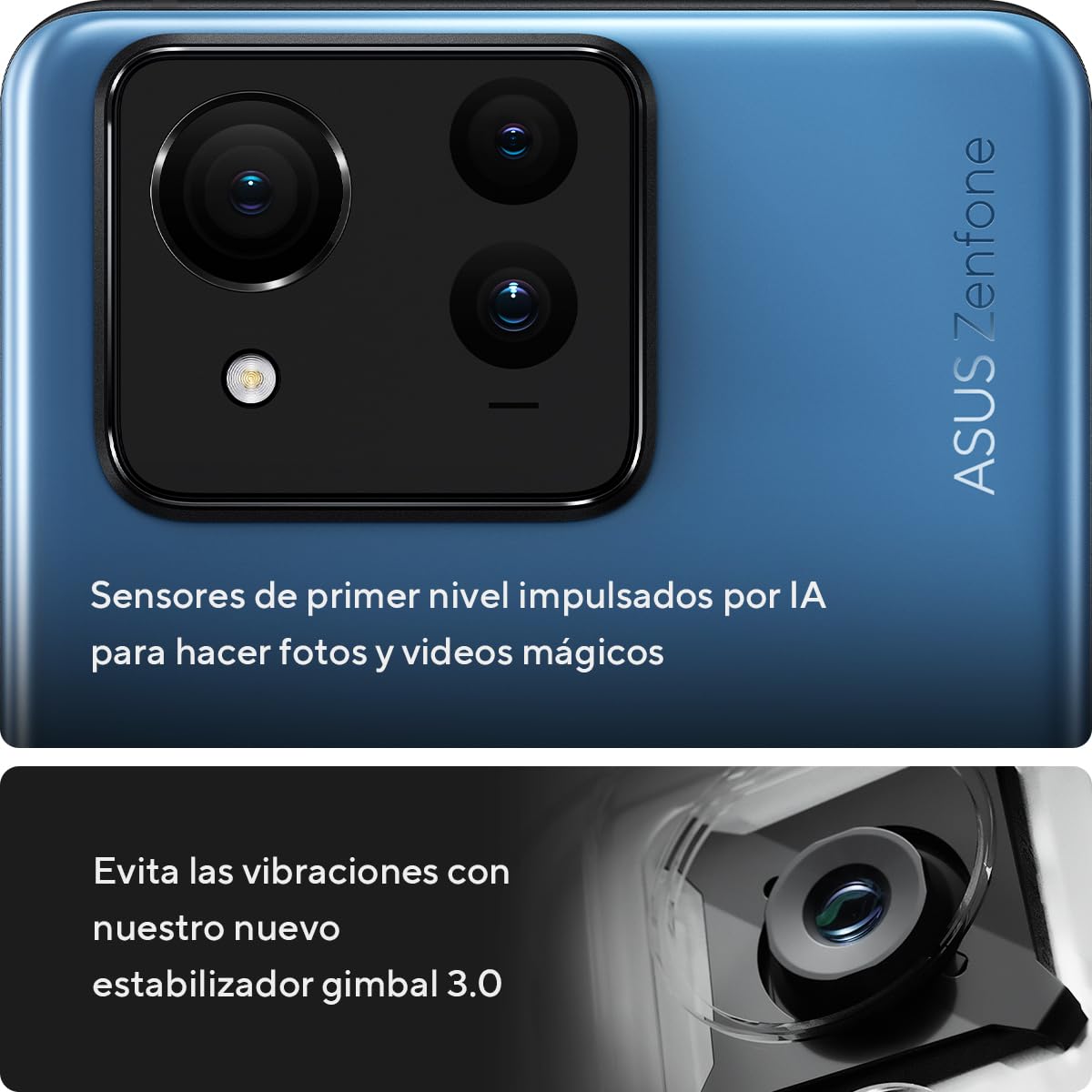 ASUS Zenfone 11 Ultra, EU Official, Negro Eterno, 16 GB de RAM, 512 GB de Almacenamiento, Snapdragon 8 Gen 3, 6,78" AMOLED 144 Hz, cámara con Gimbal de 50 MP
