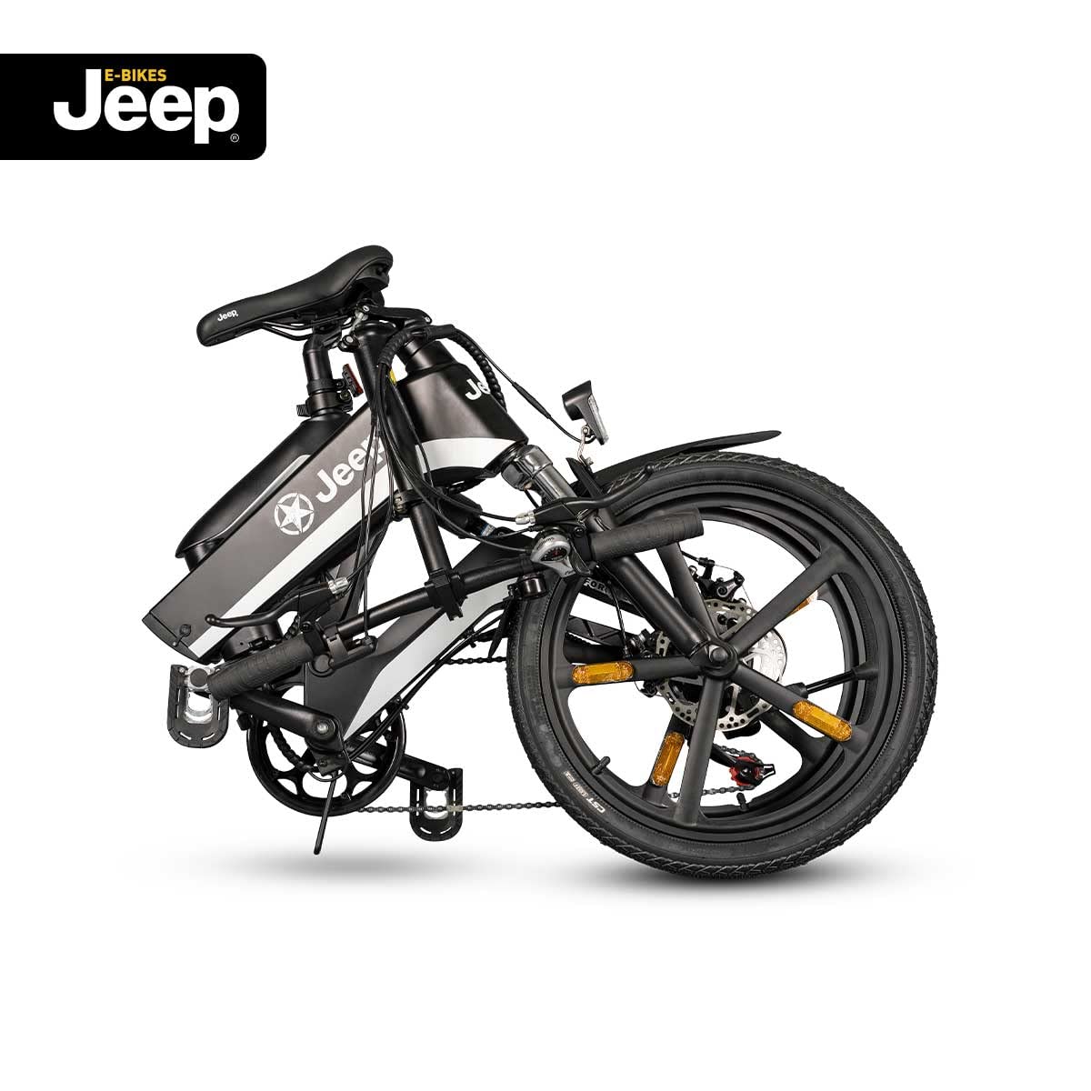 Jeep FFR 7050 Bicicleta eléctrica, Unisex Adulto, Negro, 20 Inches