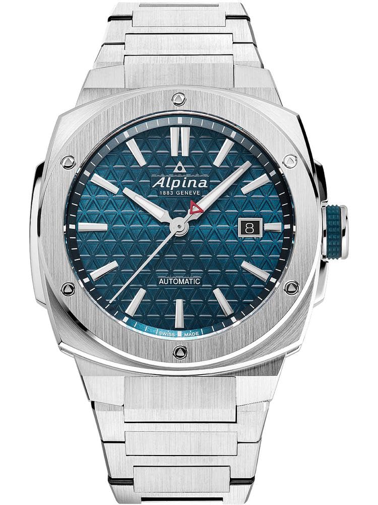 Alpina Reloj Analógico para Hombre de Cuarzo con Correa en Acero Inoxidable mid-39659