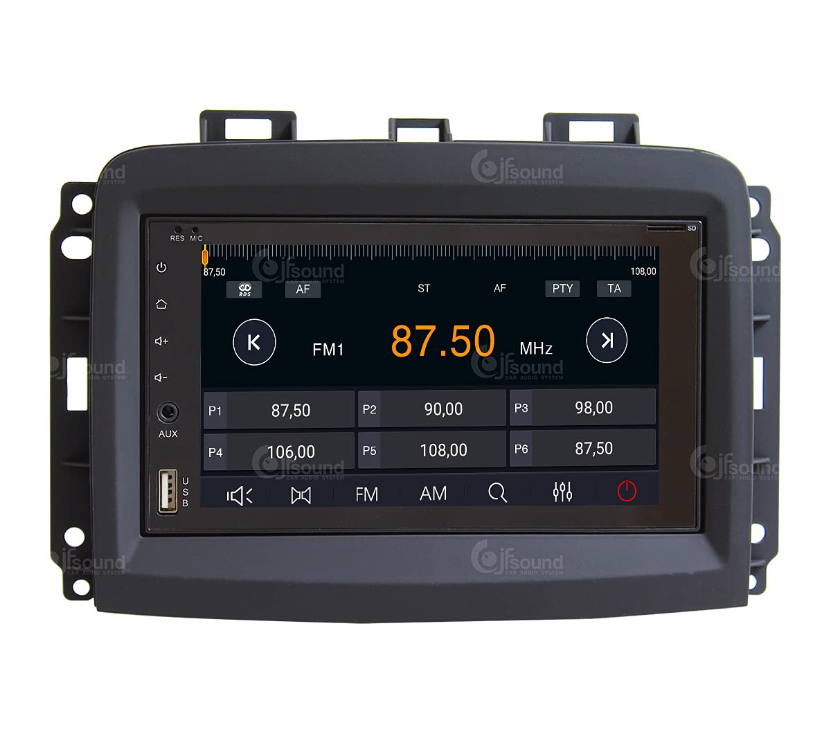 Autorradio de Ajuste Personalizado para Fiat 500L Restyling Android GPS Bluetooth WiFi Dab USB Pantalla táctil Full HD 6,2" procesador de 8 núcleos y comandos de Voz