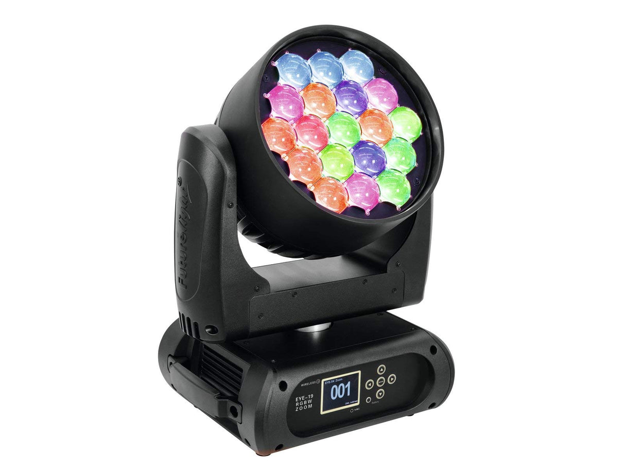 FUTURELIGHT 51841311 Eye-19 Rgbw Zoom Wash - Linterna LED con Cabezal móvil (19 x 15 W)