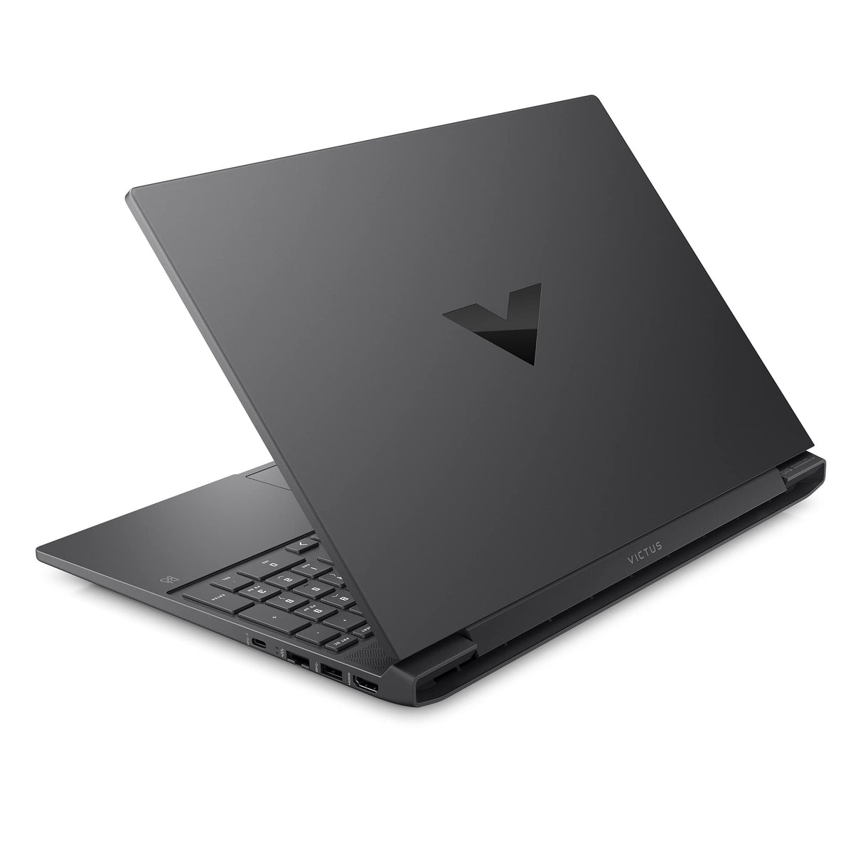 HP Victus 15-fb2006ns - Ordenador portátil Gaming de 15.6" FHD (AMD Ryzen 7 8845HS, 16GB RAM, 512GB SSD, NVIDIA GeForce RTX 4050, Sin Sistema Operativo) Black - Teclado QWERTY Español