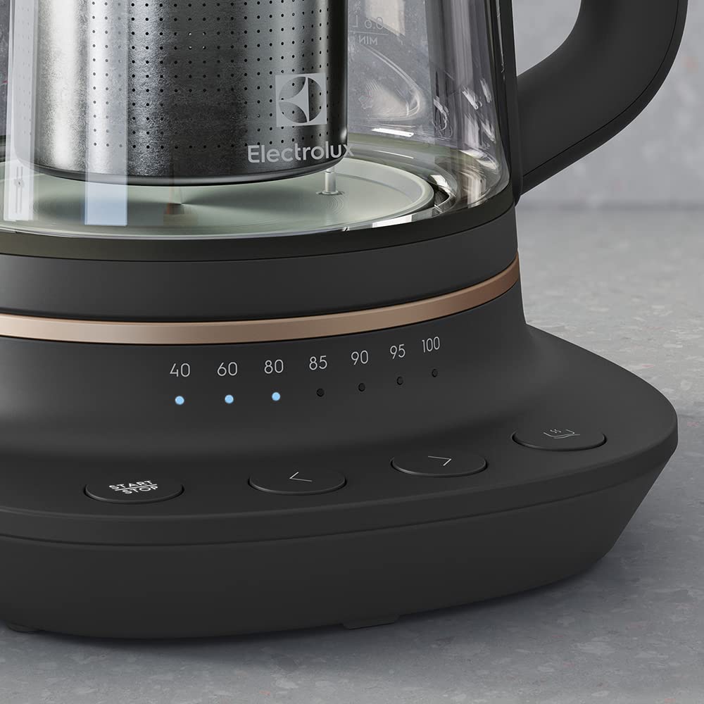 Electrolux 910 003 588 E7GK1-8BP Tetera, 1.7 camas, Negro, Cobre