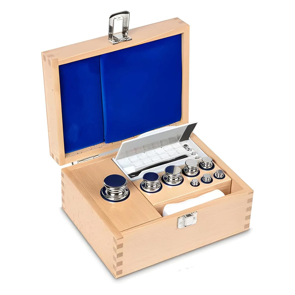 Core - 324 - F1 juego de pesas, 1 x acero inoxidable - en caja de madera - 324 500g - 05