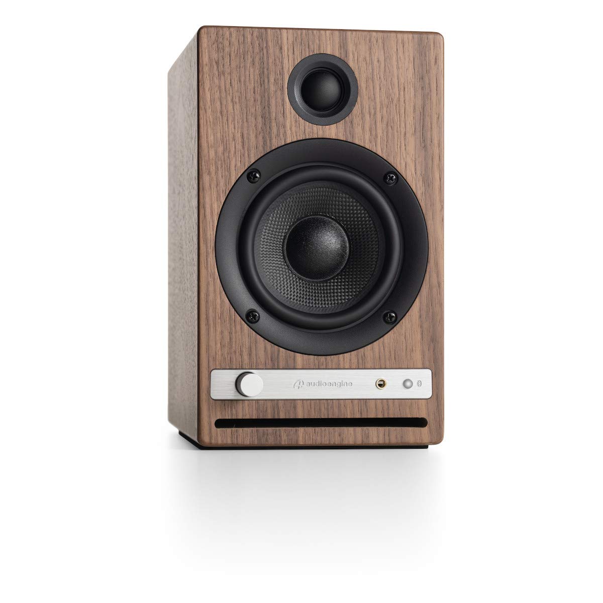 Audioengine HD4 Haut-Parleur Sans Fil Bluetooth | Haut-parleurs pour PC de Bureau, Enceinte Musicale pour la Maison aptX HD Bluetooth, d'Enceintes Stéréo de Bibliothèque Amplificateur Intégré (Noyer)