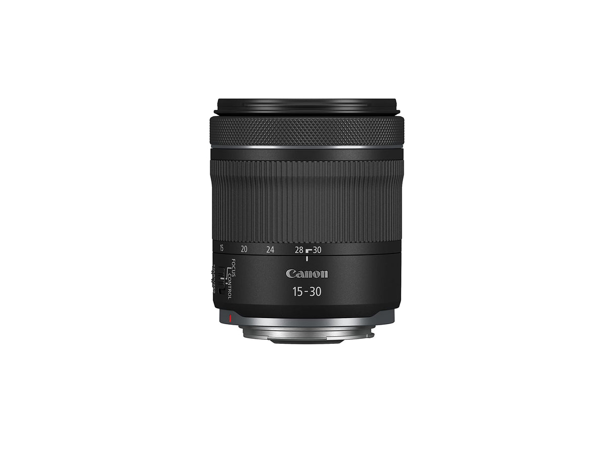 Canon Objetivo RF 15-30mm F4.5-6.3 IS STM, Lente Zoom Ultra Gran Angular Serie L, para Viajes y Arquitectura, Ligero, Motor STM, Estabilizador óptico 5,5 Pasos, Compatible con Sistema EOS R, Negro