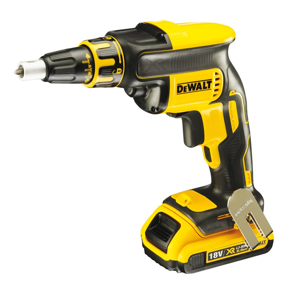 DeWalt DCF620D2-QW - Atornillador panel y eso sin escobillas XR de 18 V con batería Li-Ion 2, 0 Ah y maletín TSTAK